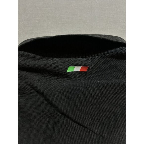 Rare Puma x Ferrari Polo Mens Medium‎ Black Faded Logo Button Faded Short Sleeve - Picture 6 of 11